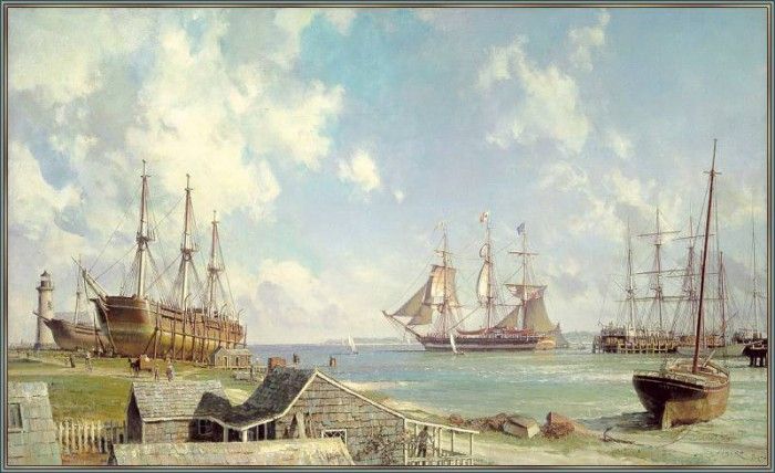 StobartJohn-Nantucket-SailingDayIn1841-sj. Stobart, ����