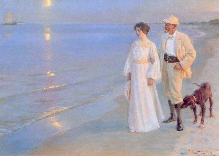 Kroyer Peder Severin Tarde de verano en Skagen 1899. Kroyer,  