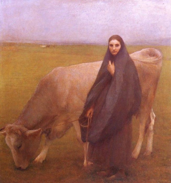 Dagnan Bouveret In The Meadow 1892. Dagnan-Bouveret, --