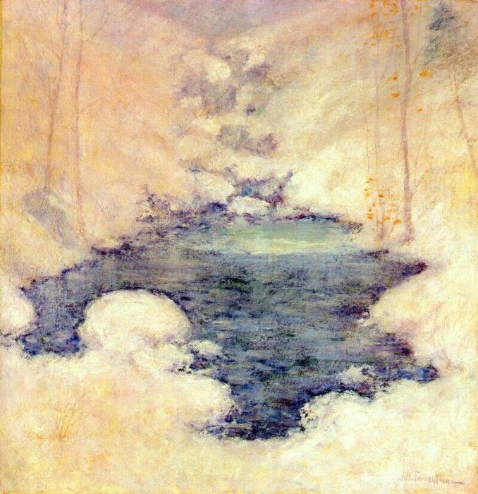 twachtman winter silence c1890-1900. Twachtmann,  