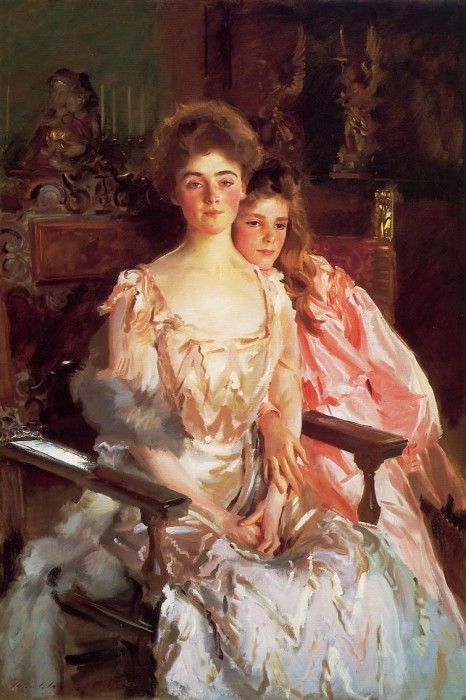 Sargent John Singer Mrs. Fiske Warren and Her Daughter Rachel. ,  