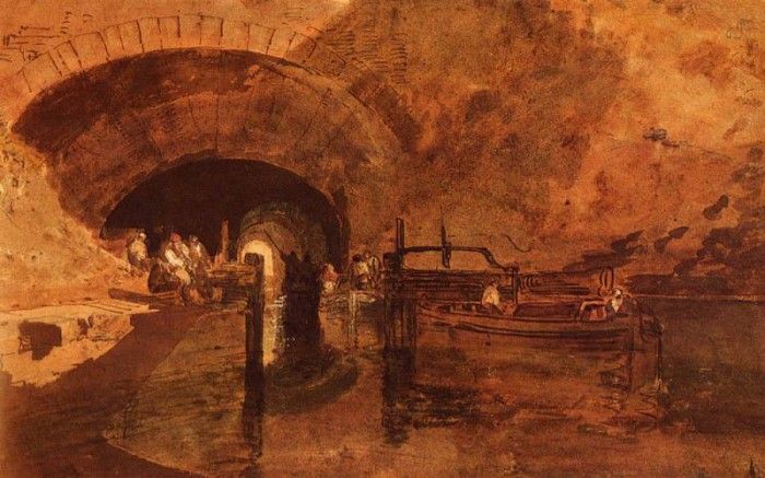 Turner Joseph Mallord William A Canal Tunnel Near Leeds. ,   