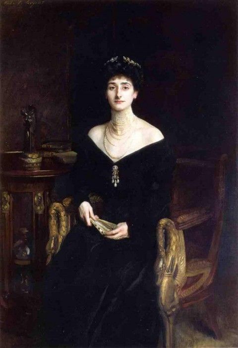 Sargent John Singer Portrait of Mrs. Ernest G. Raphael nee Florence Cecilia Sassoon. ,  