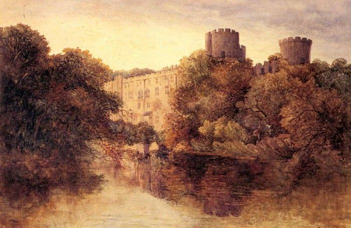 Cox David Castle In An Autumn Landscape. , 