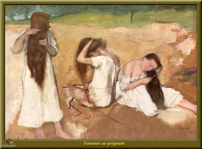 PO Degas 15 Femmes se peignant(1875-1876). , --
