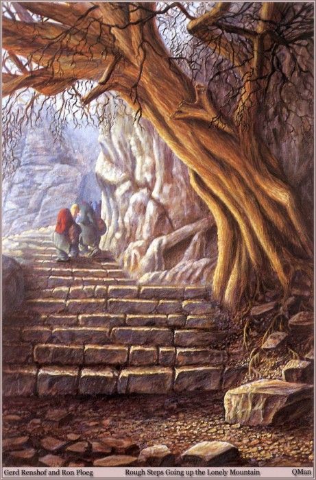 QMan GR RP RoT 746 Rough Steps Going up the Lonely Mountain. Renshof,   Ploeg, 