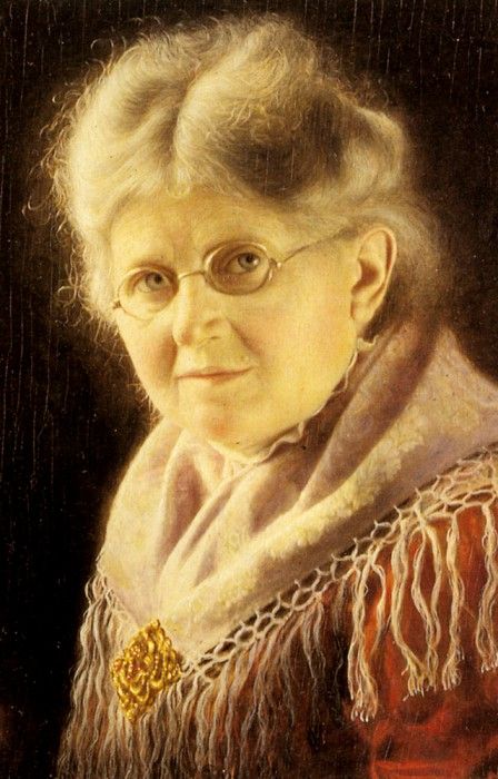 Heuster Carl Portrait Of An Elderly Swabian Woman. , 