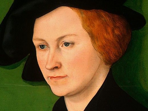 Cranach d.a. Portrait of a Woman, Detalj 2, 1522, NG Washing. ,  