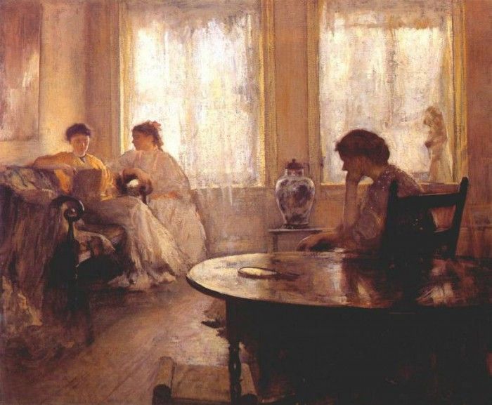 tarbell three girls reading 1907. ,  