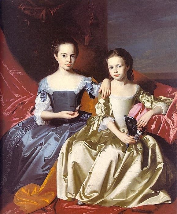 COPLEY - MARY MACINTOSH ROYALL AND ELIZABETH ROYALL, 1758,(1). ,  