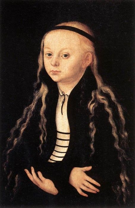 CRANACH Lucas the Elder Portrait Of A Young Girl. ,  