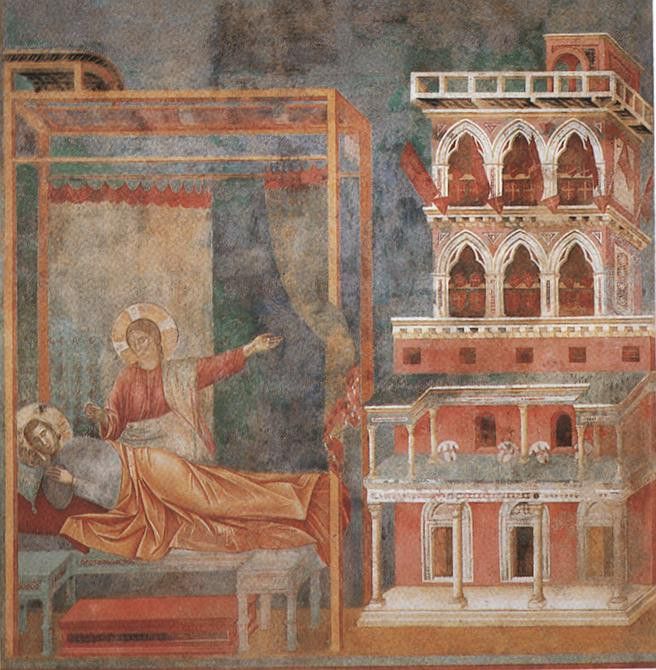 Giotto   Legend of St Francis   [03]   Dream of the Palace.   