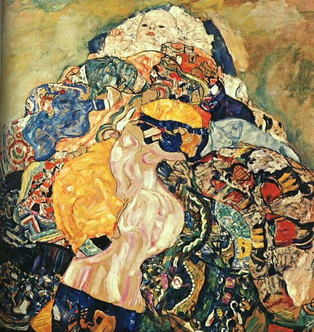 Klimt Baby, 1917-18, unfinished, oil on canvas, private coll. , 