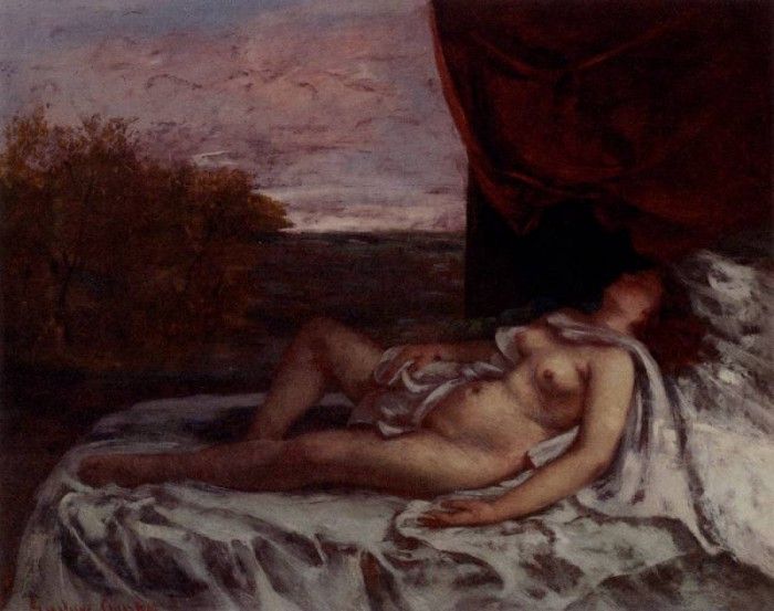 Courbet Gustave Femme Nue Endormie. , 