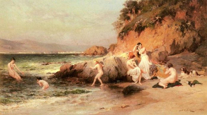 Bridgman Frederic Arthur The Bathing Beauties. ,  