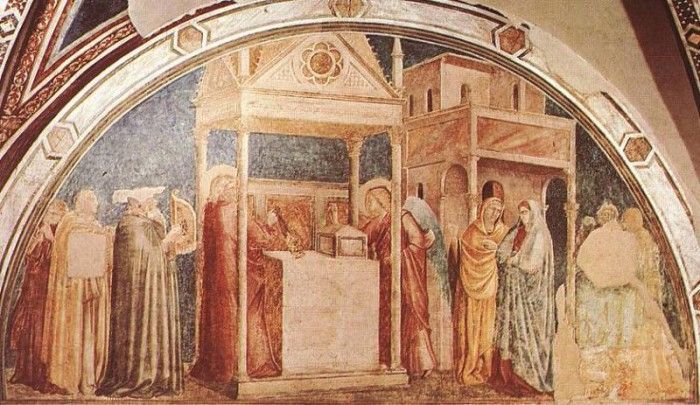 Giotto   Life of St John the Baptist   [01]   Annunciation to Zacharias.   