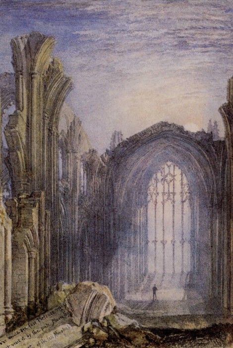 Turner Joseph Mallord William Melrose Abbey. ,   