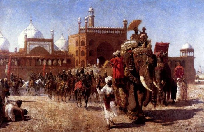 Weeks Edwin The Return Of The Imperial Court From The Great Mosque At Delhi. ,  