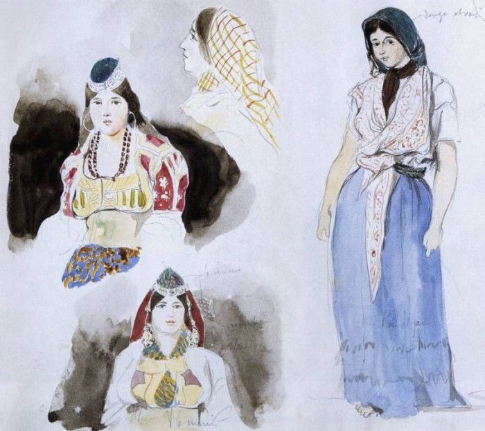DELACROIX Eugene Moroccan Women. , 