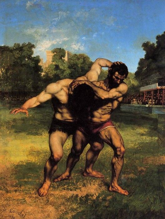 Courbet Gustave The Wrestlers. , 