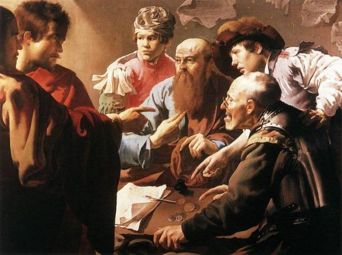 TERBRUGGHEN Hendrick The Calling Of St Matthew. Terbrugghen, 