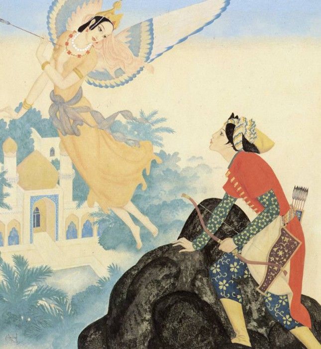 Dulac Edmund Peri Banu And Prince Achmed. , 