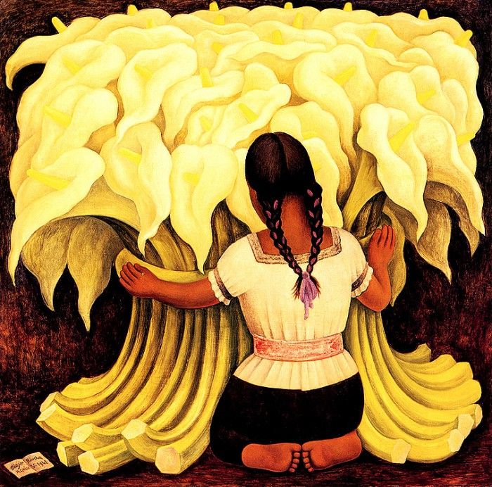 bs-flo- Diego Rivera- The Flower Vendor. , 