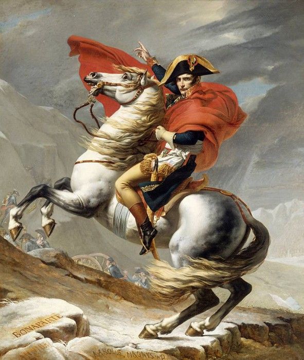    -  ,   - 20  1800 . (Bonaparte Crossing the Grand Saint-Bernard Pass, 20 May 1800). , -