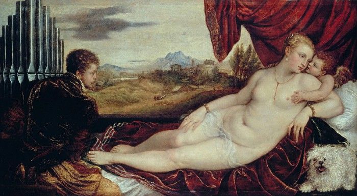  c  [Venus with the Organ Player].  ( )