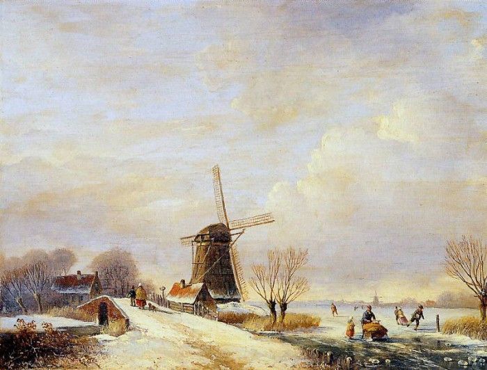 Gabril Paul Joseph Winterlandscape Sun. ,   