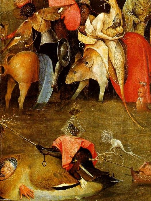 Temptation of St Anthony detail of the central panel WGA. , 
