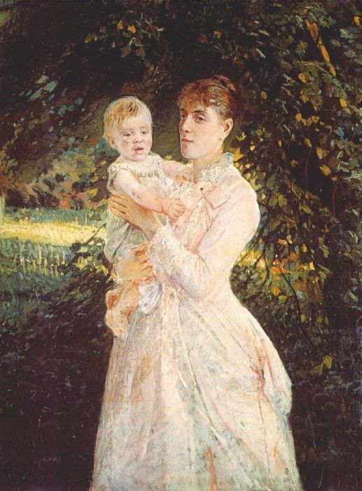 ge ekaterina ge with her son 1885. Ge