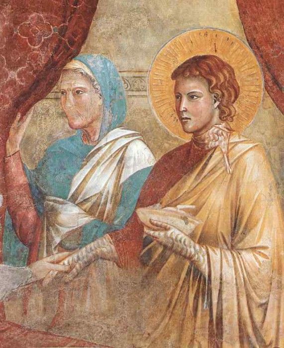 Giotto Scenes from the Old Testament. Isac Blessing Jacob, .   