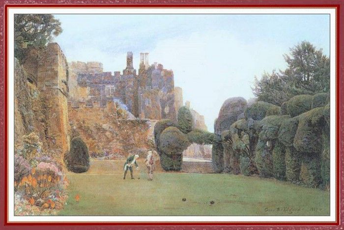 ElgoodGeorgeSamuel TheBowlingGreen BerkeleyCastle-We (f105). Elgood  