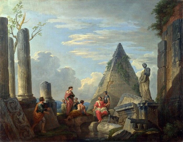 Ruins with Figures, 1730. ,  