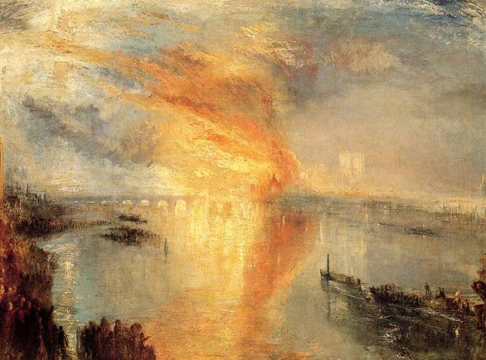 Turner Joseph Mallord William The burning of the house of Lords and commons. ,   