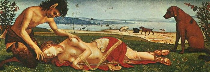 Piero di Cosimo The Death of Procris c1500. ,  