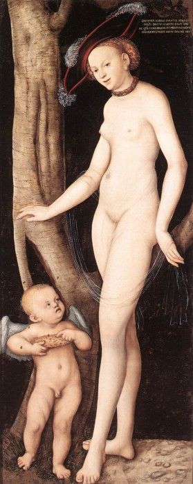 CRANACH Lucas the Elder Venus And Cupid With A Honeycomb. ,  