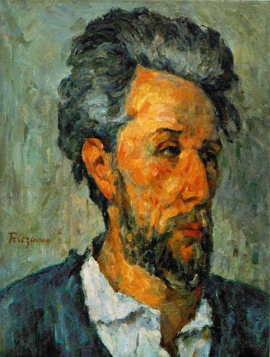 CeZANNE PORTRAIT OF VICTOR CHOQUET,1875, COLL.OF LORD VICTOR. , 