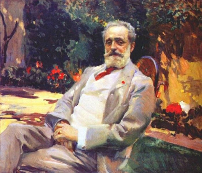 sorolla raimundo de madrazo in his paris garden 1906. Sorolla Y Bastida 