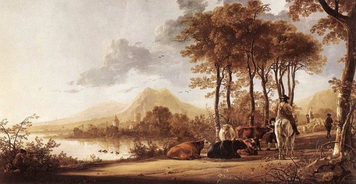 CUYP Aelbert River Landscape. , Aelbert