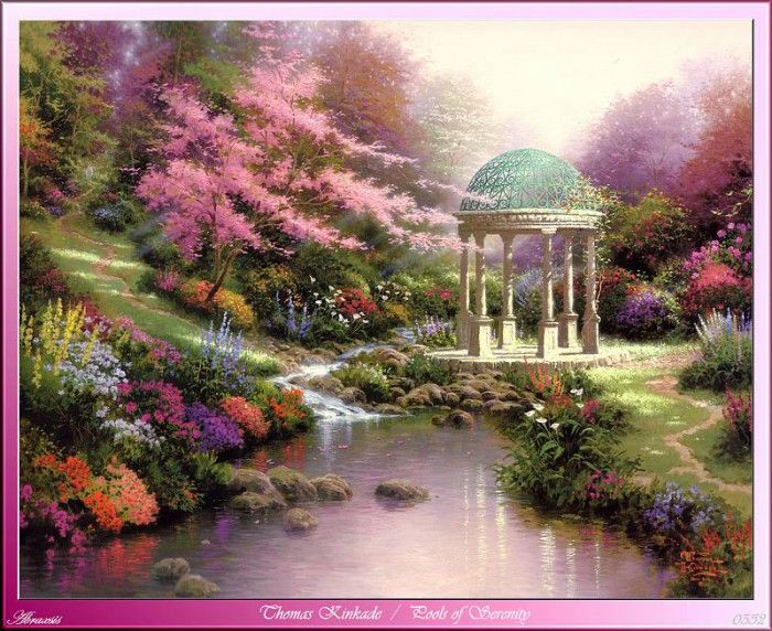 Thomas Kinkade - Pools Of Serenity (Abraxsis).  