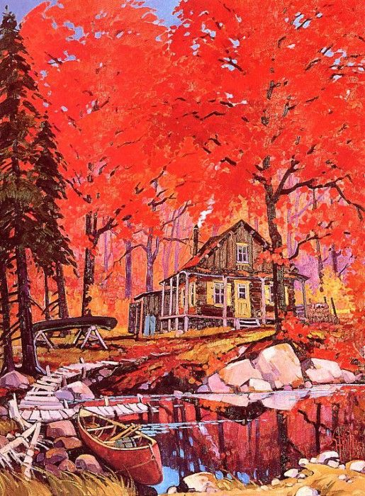 St Gilles - Harmonie en Rouge, Lac Tremblant, De. , -