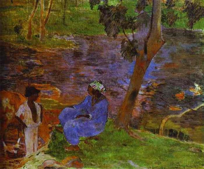 Gauguin - At The Pond. , 