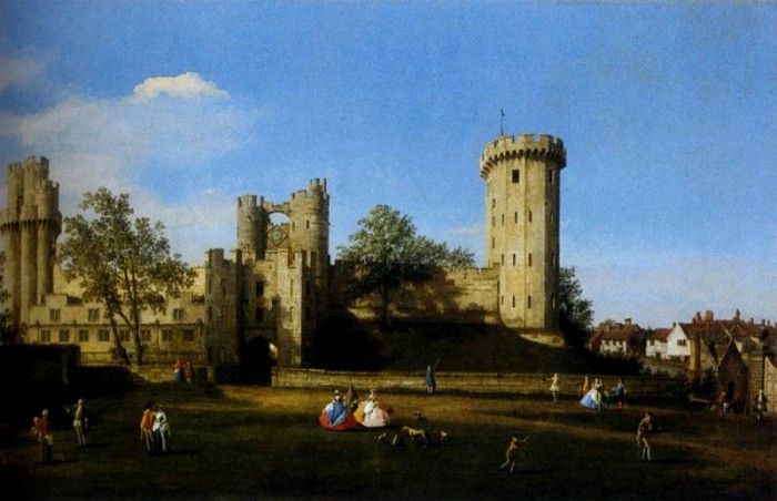 Canaletto The Eastern Facade Of Warwick Castle. 