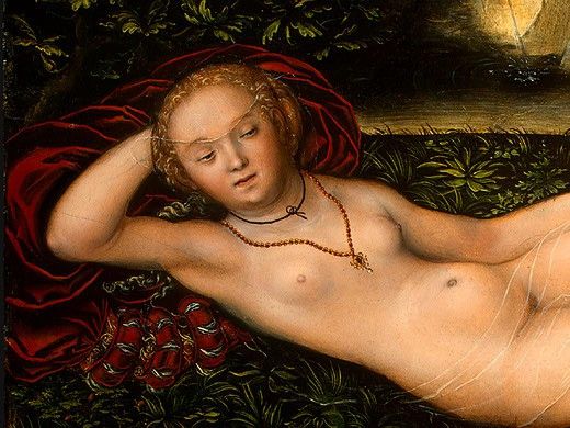 Cranach d.a. The Nymph of the Spring, after 1537, Detalj 1, . ,  