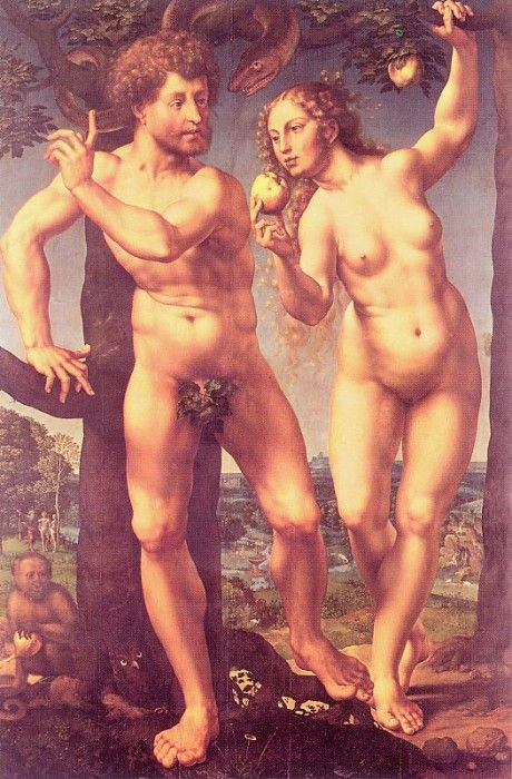 1525 Adam and Eve in Paradise.   