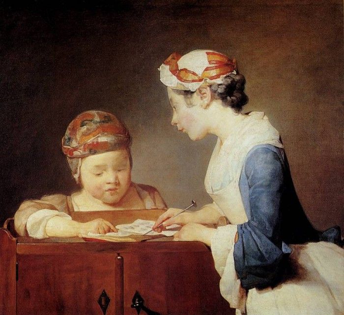 Chardin Jean Baptiste The Teacher. , - 