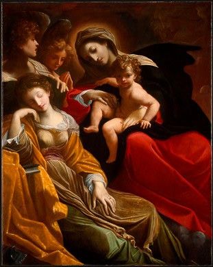 Carracci Lodovico The Dream of Saint Catherine of Alexandria. , 
