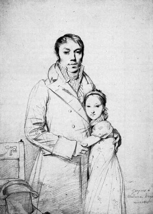 Ingres Charles Hayard and his daughter Marguerite. ,   